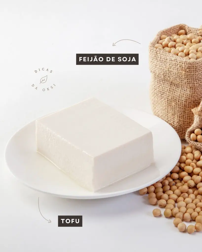 Tofu e feijão de soja
